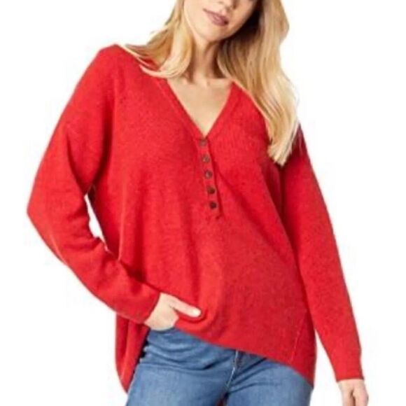 NWT- Madewell Kyle Waffle Henley top - Picture 10 of 10